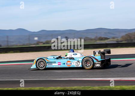 SCARPERIA E SAN PIERO, ITALIEN, 5. APRIL 2024, #137 MICHAEL CANTILLON (GB) - COURAGE C65 / 2005 - AUSDAUERRENNEN-LEGENDEN WÄHREND DER MUGELLO-KLASSE 2024 Stockfoto