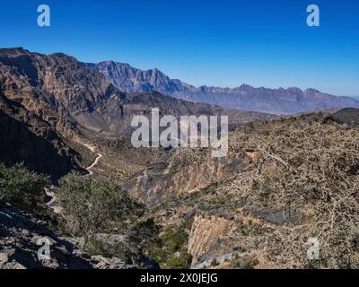 Oman, Hajar Mountains, Snake Canyon in den Hajar Mountains, Stockfoto