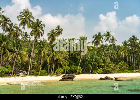 Traumstrand Ao Noi Beach auf der Insel Ko Kut oder Koh Kood im Golf von Thailand, Asien Stockfoto