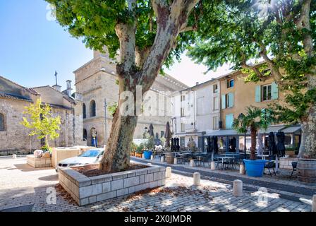 Antikes Theater, Blick auf das Haus, Fassade, Altstadt, Stadtbesichtigung, Stadtblick, Orange, Vaucluse, Provence-Alpes-Cote d'Azur, Frankreich, Stockfoto