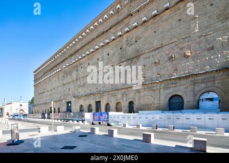 Antikes Theater, Blick auf das Haus, Fassade, Altstadt, Stadtbesichtigung, Stadtblick, Orange, Vaucluse, Provence-Alpes-Cote d'Azur, Frankreich, Stockfoto