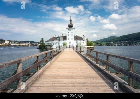 Das Schloss Ort in Gmunden - Traunsee, Österreich Stockfoto