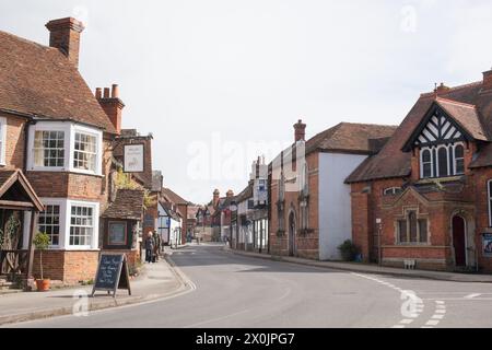 Blick auf die Gebäude in Goring on Thames in Oxfordshire in Großbritannien Stockfoto