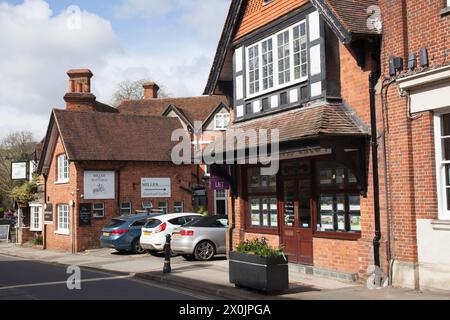 Blick auf die Gebäude in Goring on Thames in Oxfordshire in Großbritannien Stockfoto