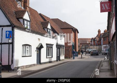 Blick auf die Gebäude in Goring on Thames in Oxfordshire in Großbritannien Stockfoto