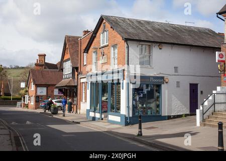 Blick auf die Gebäude in Goring on Thames in Oxfordshire in Großbritannien Stockfoto