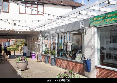 Blick auf die Gebäude in Goring on Thames in Oxfordshire in Großbritannien Stockfoto