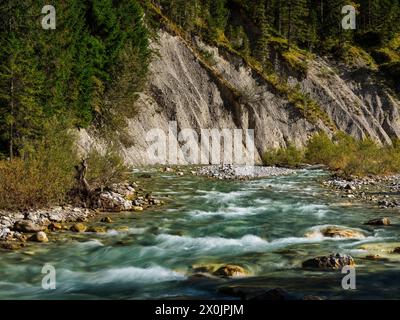 Rißbach bei Hinterriß Stockfoto