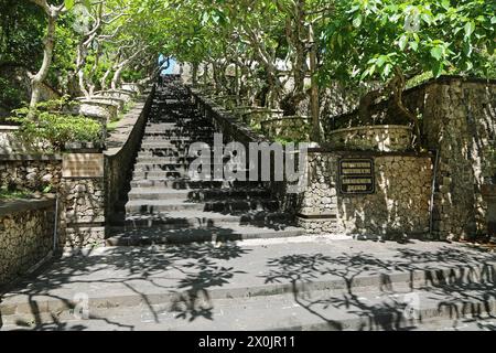 Der Park in Pura Luhur Uluwatu, Bali Stockfoto