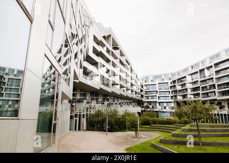 Gehen Sie durch Kopenhagen, 8 Tallet Gebäude Stockfoto