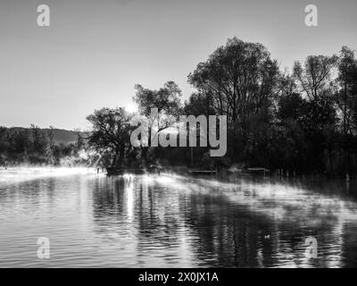 Sonnenaufgang in Dießen am Ammersee Stockfoto