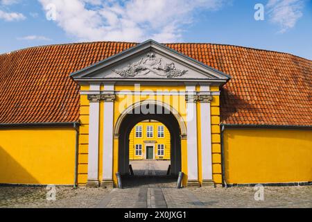 Gehen Sie durch Roskilde Stockfoto