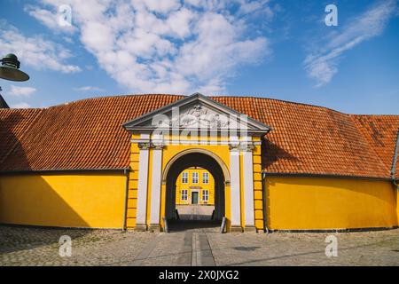 Gehen Sie durch Roskilde Stockfoto