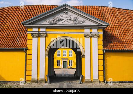 Gehen Sie durch Roskilde Stockfoto