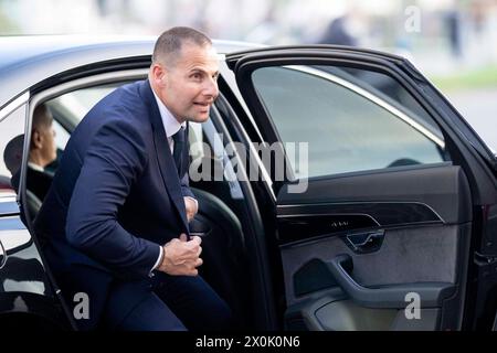 Wien, Wien, Österreich. April 2024. Premierminister der Republik Malta, ROBERT ABELA, begrüßte zu Gesprächen über die „strategische Agenda der EU“ (Credit Image: © Andreas Stroh/ZUMA Press Wire) NUR REDAKTIONELLE VERWENDUNG! Nicht für kommerzielle ZWECKE! Stockfoto