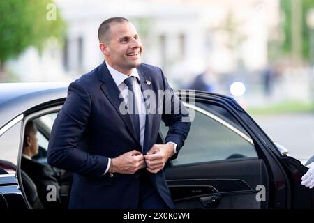 Wien, Wien, Österreich. April 2024. Premierminister der Republik Malta, ROBERT ABELA, begrüßte zu Gesprächen über die „strategische Agenda der EU“ (Credit Image: © Andreas Stroh/ZUMA Press Wire) NUR REDAKTIONELLE VERWENDUNG! Nicht für kommerzielle ZWECKE! Stockfoto