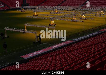 Bilbao, Biskaya, Spanien - 12. April 2024 - Innenraum von San Mamés, Stadion Athletic Club de Bilbao Stockfoto