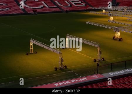 Bilbao, Biskaya, Spanien - 12. April 2024 - Innenraum von San Mamés, Stadion Athletic Club de Bilbao Stockfoto