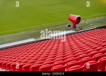 Bilbao, Biskaya, Spanien - 12. April 2024 - Innenraum von San Mamés, Stadion Athletic Club de Bilbao Stockfoto