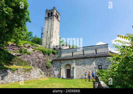 Capo di Ponte, Pieve von Saint Syrus (Pieve di San Siro) in Brescia, Lombardia/Lombardei, Italien Stockfoto