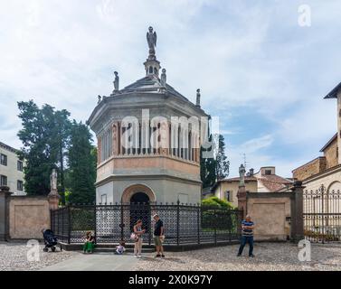 Bergamo, Battistero (Baptisterium) in Bergamo, Lombardia / Lombardei, Italien Stockfoto