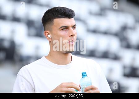 Linz, Österreich. April 2024. LINZ, ÖSTERREICH - 12. APRIL: Flavius Daniliuc von Salzburg während des Admiral-Bundesliga-Spiels zwischen LASK und FC Red Bull Salzburg in der Raiffeisen Arena am 12. April 2024 in Linz, Österreich .240412 SEPA 07 141 - 20240412 PD11387 Credit: APA-PictureDesk/Alamy Live News Stockfoto