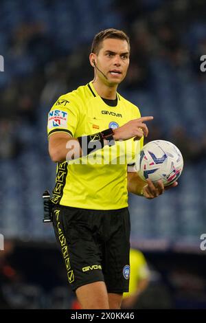 Rom, Rom, Italien. April 2024. 32. Tag der Serie A-Meisterschaft zwischen S.S.Lazio und U.S. Salernitana am 12. April 2024 im Olimpico-Stadion, Rom (Foto: © Stefano D'Offizi/ZUMA Press Wire) NUR REDAKTIONELLE VERWENDUNG! Nicht für kommerzielle ZWECKE! Stockfoto