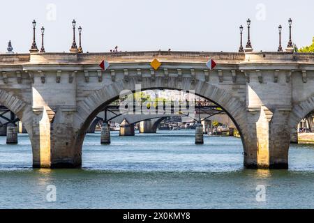 Seine bei Pont au Change, Paris, Frankreich Stockfoto