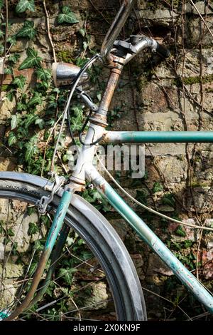 Altes Fahrrad, Detail Stockfoto