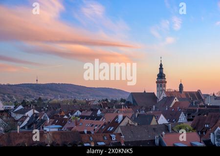 Deutschland, Baden-Württemberg, Karlsruhe, Stadtblick von Durlach. Stockfoto