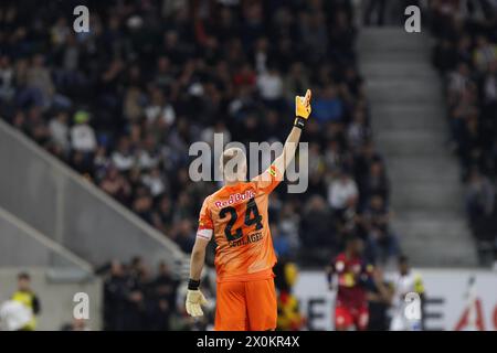 Linz, Österreich. April 2024. LINZ, ÖSTERREICH - 12. APRIL: Alexander Schlager aus Salzburg während des Admiral-Bundesliga-Spiels zwischen LASK und FC Red Bull Salzburg in der Raiffeisen Arena am 12. April 2024 in Linz, Österreich .240412 SEPA 07 075 - 20240412 PD11910 Credit: APA-PictureDesk/Alamy Live News Stockfoto