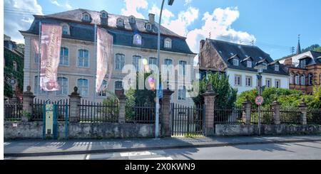 Mittelmoselmuseum, barocke Villa Böcking, Hausfassade, Architektur, Stadtbesichtigung, Traben-Trarbach, Mittelmosel, Rheinland-Pfalz, Deutschland Stockfoto