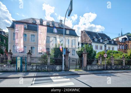 Mittelmoselmuseum, barocke Villa Böcking, Hausfassade, Architektur, Stadtbesichtigung, Traben-Trarbach, Mittelmosel, Rheinland-Pfalz, Deutschland Stockfoto