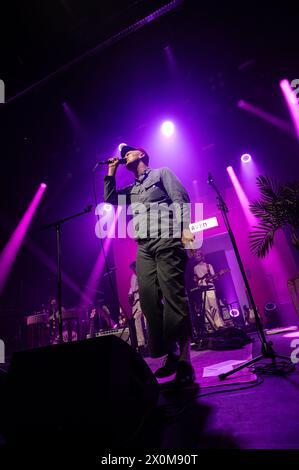 London, Vereinigtes Königreich. April 2024. Yellow Days, auch bekannt als George Van den Broek, zeigt eine Show im berühmten Koko von Camden. Cristina Massei/Alamy Live News Stockfoto