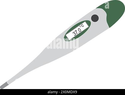 Digitales Thermometer Symbol Vektor einfaches Design Stock Vektor