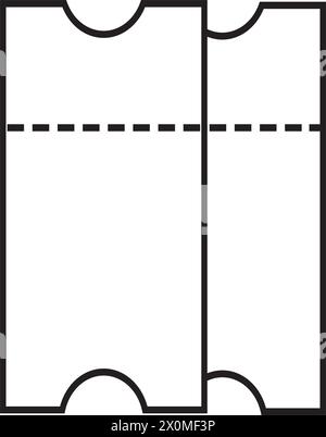 Ticket-Symbol Vektor-Illustration Logo Design Stock Vektor