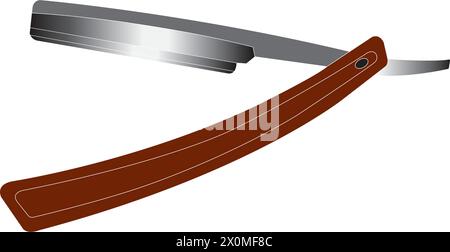Bart Schnurrbart Bleimesser Symbol Vektor Illustration einfaches Design Stock Vektor