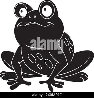 Frog Icon Vector Illustration Logo Designvorlage. Stock Vektor