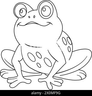 Frog Icon Vector Illustration Logo Designvorlage. Stock Vektor