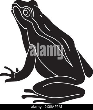 Frog Icon Vector Illustration Logo Designvorlage. Stock Vektor