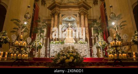 Pamplona, Spanien - 3. März 2024: Kapelle San Fermin in der Kirche San Lorenzo, Pamplona, Navarra, Spanien Stockfoto