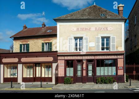Auvers-sur-Oise. Auberge Ravoux lebte und starb 1890 Vincent Van Gogh. Departement Val-d'Oise. Ile-de-France. Frankreich. Europa Stockfoto