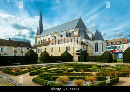 Nemours. Kirche Saint-Jean-Baptiste. Departement seine-et Marne. Ile-de-France. Frankreich. Europa Stockfoto