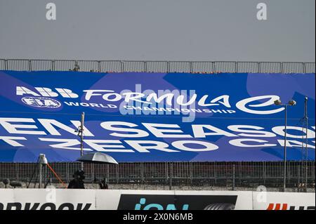 Misano, Italien. April 2024. Detail des Misano World Circuit Marco Simoncelli während Misano Adriatico - ABB FIA Formel E Weltmeisterschaft, Formel E Rennen in Misano, Italien, 13. April 2024 Credit: Independent Photo Agency/Alamy Live News Stockfoto