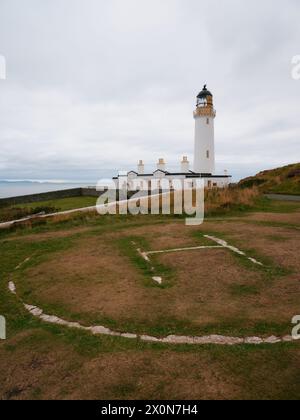 Mull of Galloway Lighthouse und Landzunge Wigtownshire, Dumfries und Galloway am Ende der Halbinsel Rhins of Galloway. Schottland Großbritannien Stockfoto