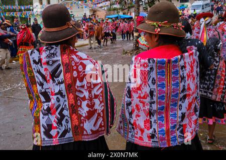 Peru, Provinz Cuzco, Stadt Lares, Karneval Stockfoto
