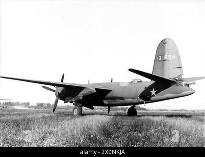 MARTIN MARAUDER B-26 B – 2 Pratt & Whtiney R-2800-43-Motoren mit 2000 PS. Fotografisches negativ, Royal Air Force Stockfoto