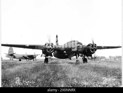 MARTIN MARAUDER B-26 B - 2 x 2000 ps Pratt & Whtiney R-2800-43 Motoren. Fotografisches negativ, Royal Air Force Stockfoto