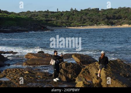 Sydney, Australien. April 2024. Touristen besuchen La Perouse. (Foto: MD Manik/SOPA Images/SIPA USA) Credit: SIPA USA/Alamy Live News Stockfoto