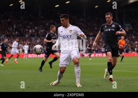 Joel Piroe (Leeds United) während des SkyBet Championship-Spiels zwischen Leeds United und Blackburn Rovers in der Elland Road, Leeds am Samstag, den 13. April 2024. (Foto: Pat Scaasi | MI News) Credit: MI News & Sport /Alamy Live News Stockfoto